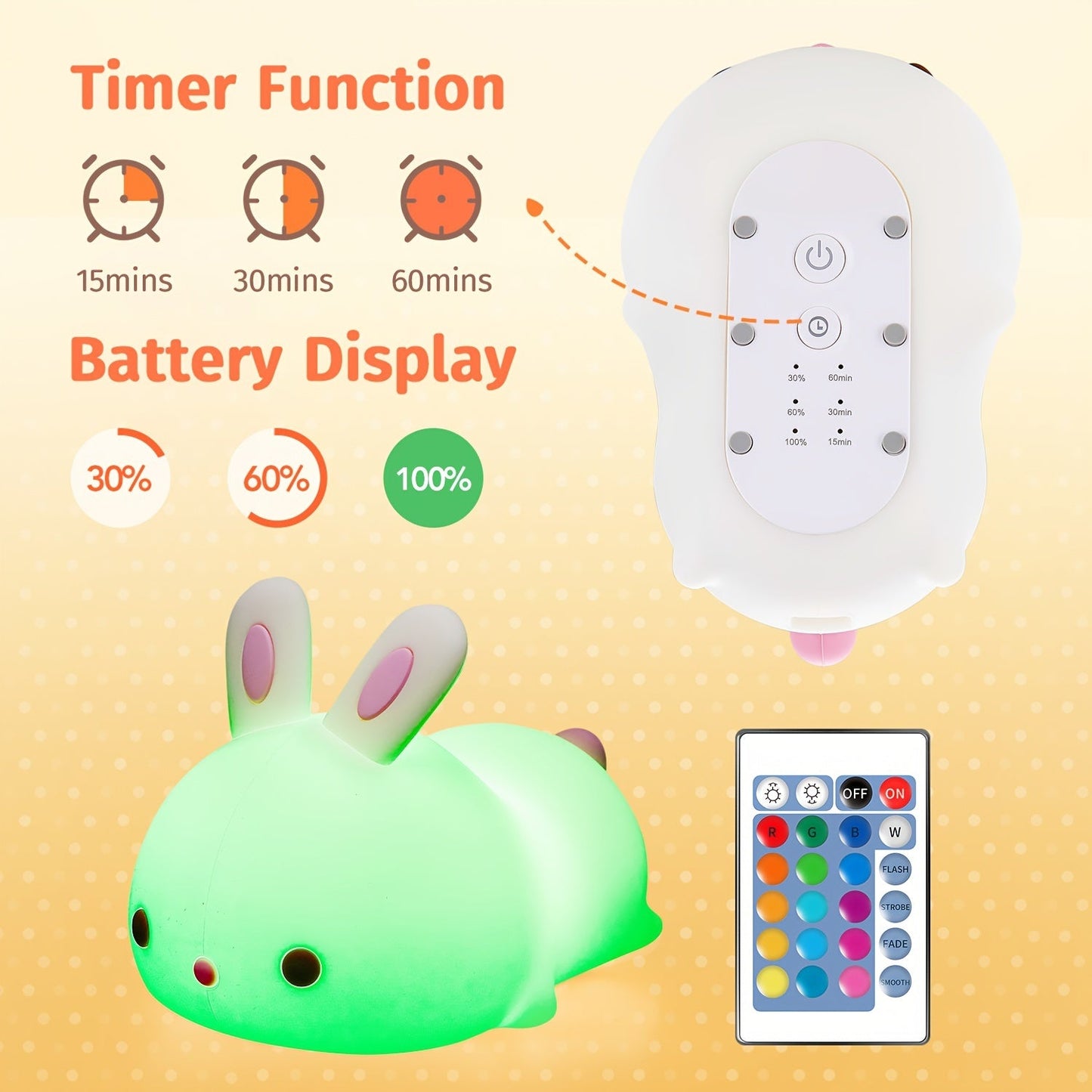 Adorable Bunny Night Light with Remote - Perfect Gift for Teen Girls! 

This rechargeable silicon night light comes in 16 colors and is a great addition to any teen girl's room. It's a cute and practical gift that is sure to be a hit with youngsters who