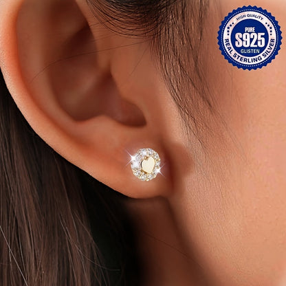 New Fashion 925 Sterling Silver Thread Stud Earrings exude a Simple yet Elegant Atmosphere. These Hypoallergenic Jewelry Love Ear Bone Studs are designed for Women with a distinct Personality. The Simple Style and Versatile Ear Jewelry make them a