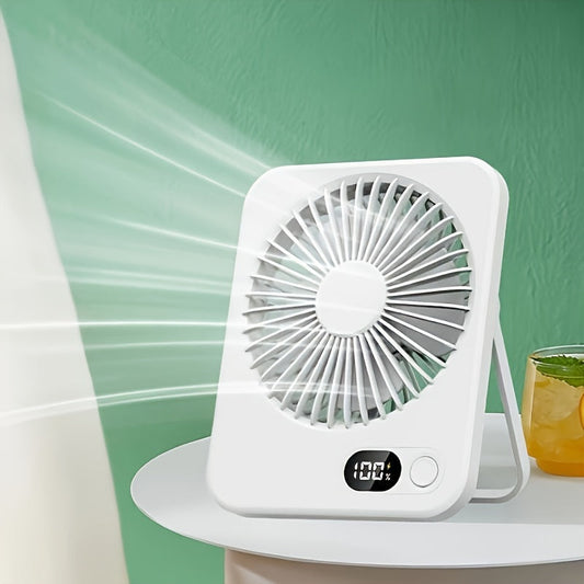 Stay stylish and cool this summer with the 2024 Ultra-Slim Portable USB Desktop Fan! This rechargeable fan offers powerful cooling and is perfect for women's fashion.