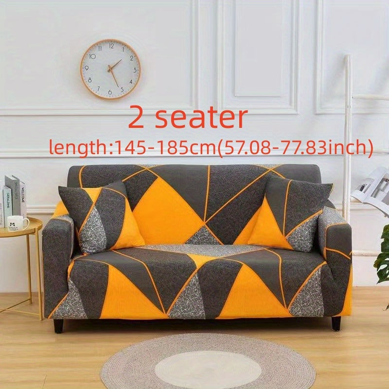 1 Printed Sofa Cover with 1 Free Cushion Cover