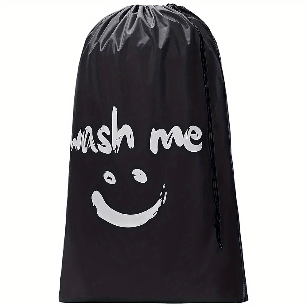 Travel Laundry Bag with Large Capacity - Can hold up to 4 loads of laundry, Machine Washable and easy to fit in hamper or basket - Ideal for On-the-Go Laundry