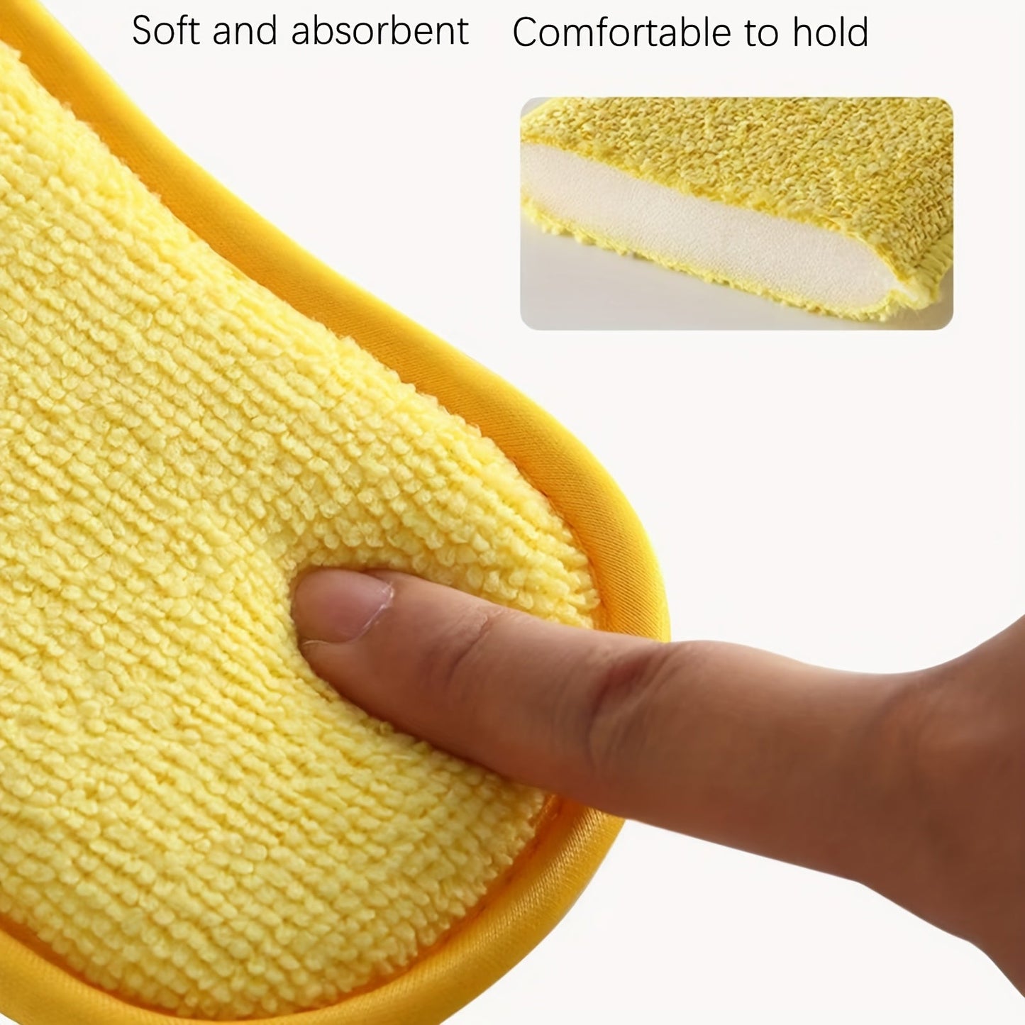 Multi-functional Kitchen Cleaning Sponge Set of 3/5 Pieces with Strong Decontamination for All Kitchen Items