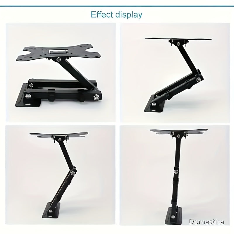 Telescopic Swing Bracket TV Stand - Adjustable Metal Stand for Monitors, No Electricity Required