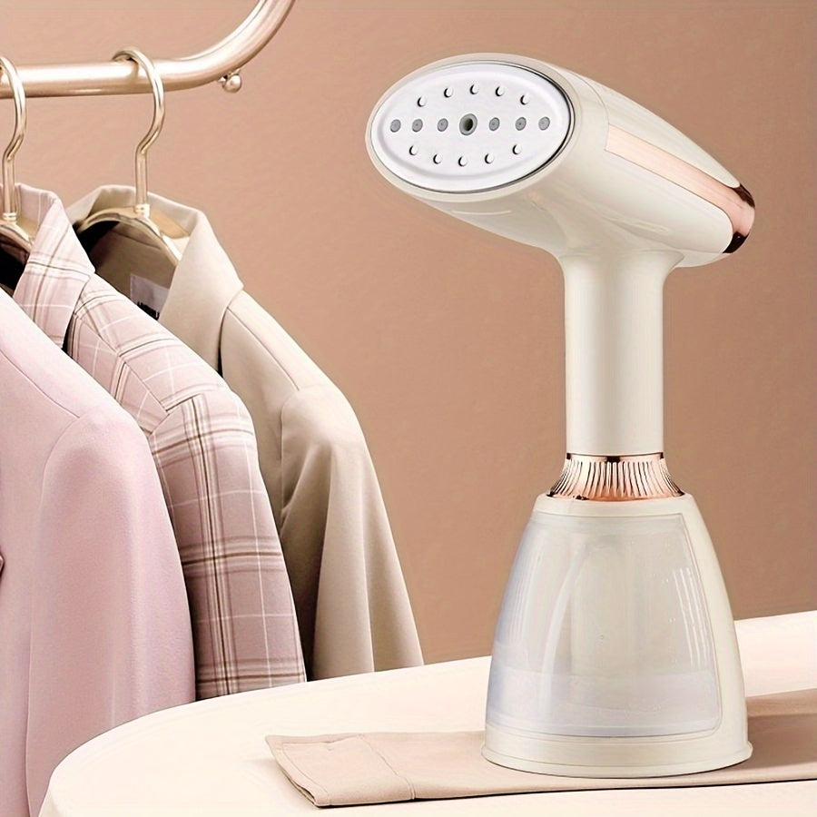 Efficient 1500W Handheld Fabric Steamer Quickly Removes Wrinkles, Features 3-Speed Adjustment, LCD Display, Water Shortage Protection. Made of ABS Material, Comes with 220-240V European Standard Plug for Easy Ironing of Clothing.