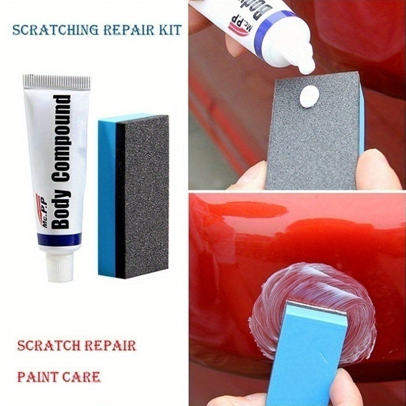 Car scratch repair kit for paint care and polishing