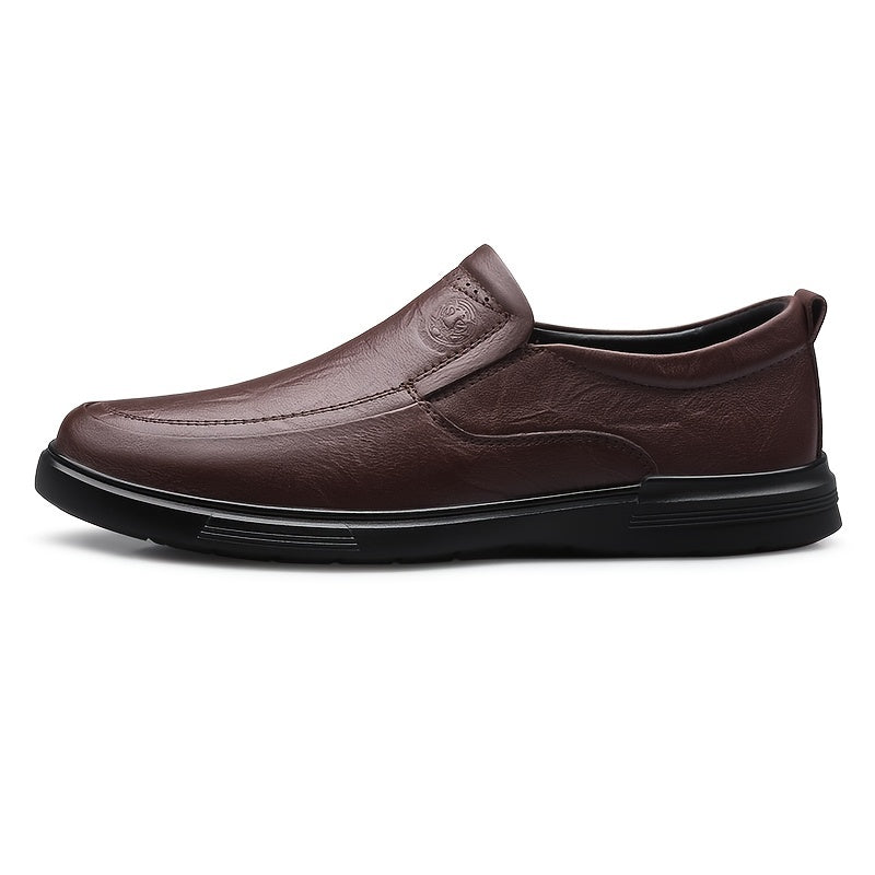 CLOHOO Men's Handmade Slip On Loafer Shoes