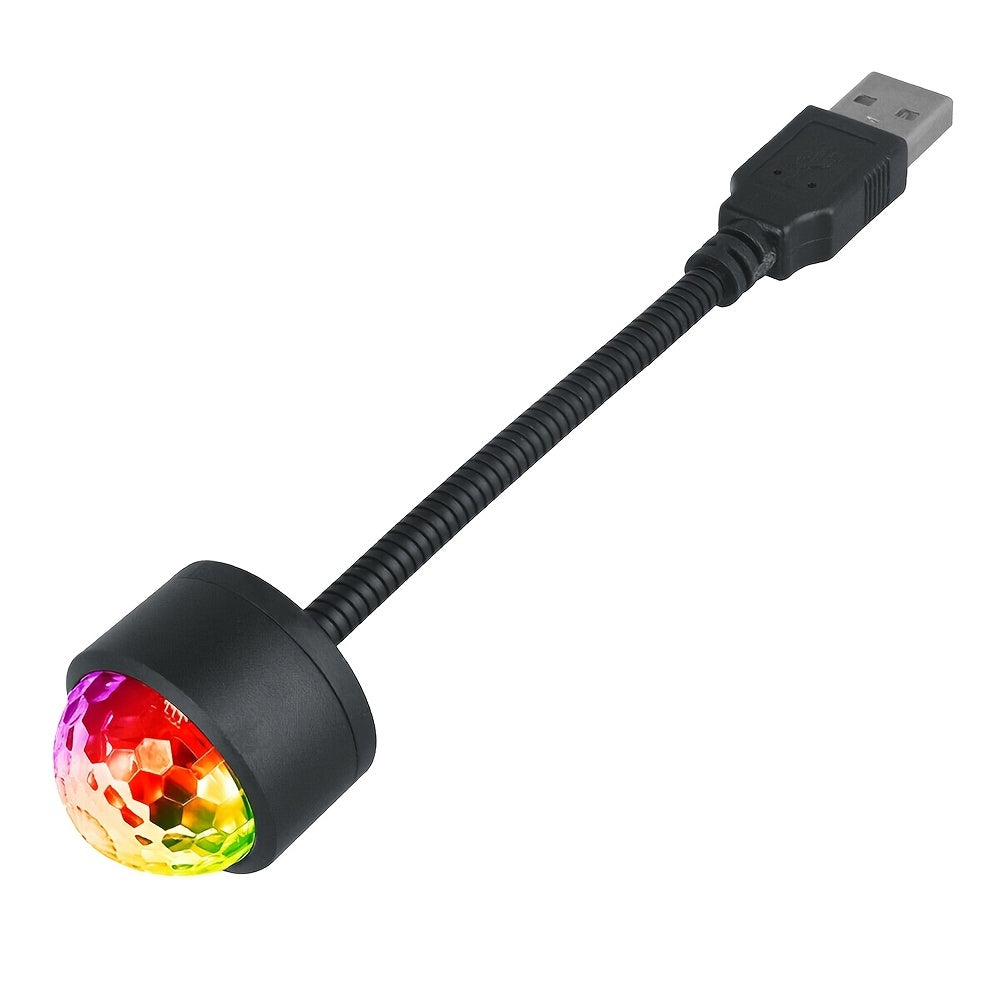 11.0 cm Mini USB Ambient Light for Car with Colorful Bendable Atmosphere