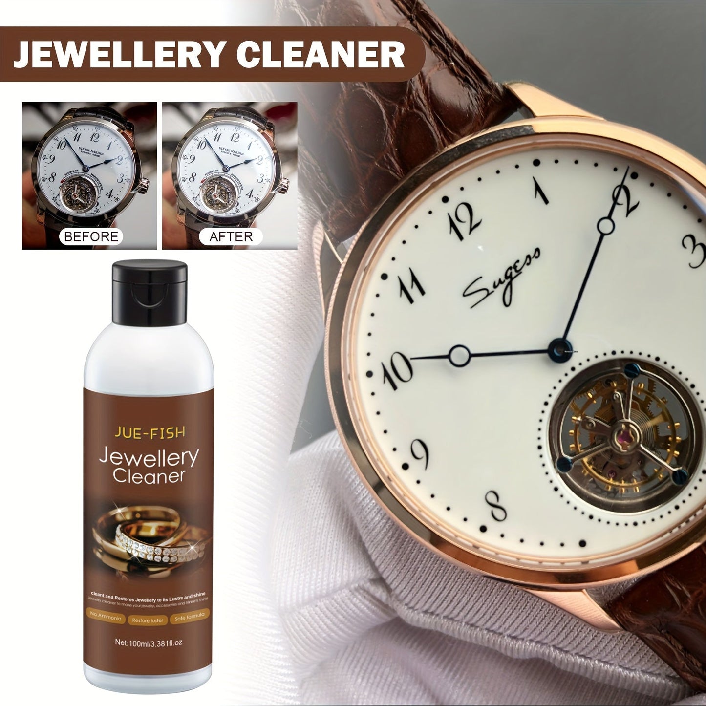 Liquid for Polishing and Cleaning Silver and Gold Jewelry