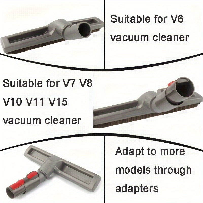 Attachment for Vacuuming with Horsehair Bristles - Fits V6, DC62, DC59, V8, V7, V10, V11 Models - Soft Floor Cleaning Tool for Effective Dust Collection