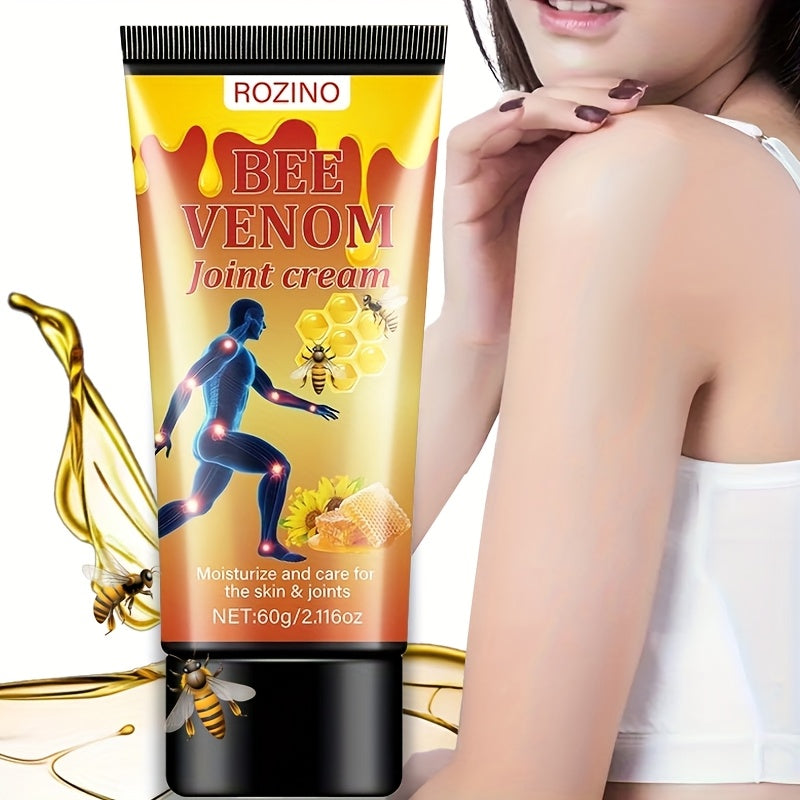 Rozino Bee Venom Joint Cream Stick - 60g | Hydrating formula with honey & plant essences | Ideal for sports recovery | Portable & easy to use