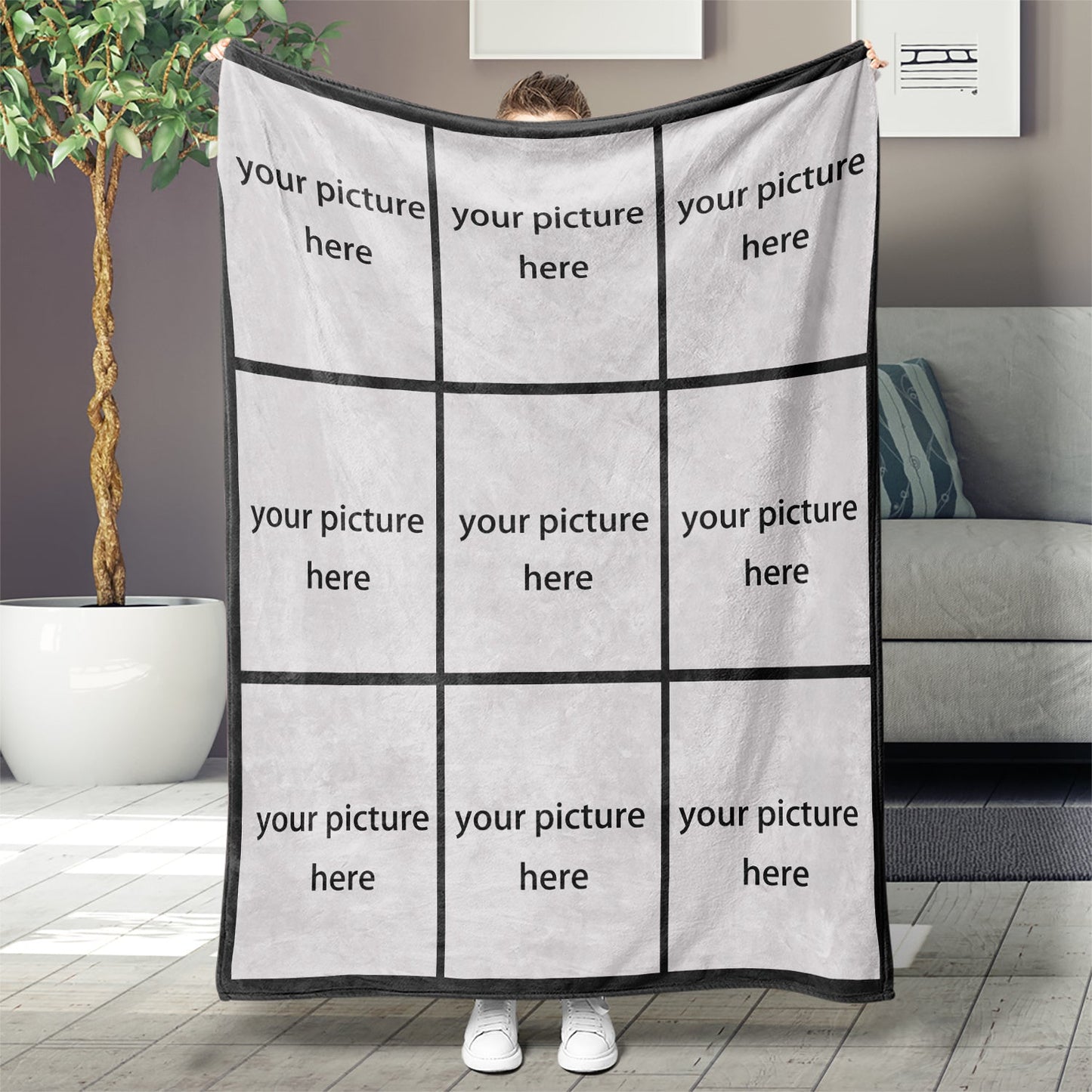 Create a one-of-a-kind gift with our Customizable Photo Flannel Fleece Blanket. This Personalized Digital Print Throw features a contemporary style and is tear-resistant, making it perfect for all seasons. Made from cozy knitted polyester, this blanket