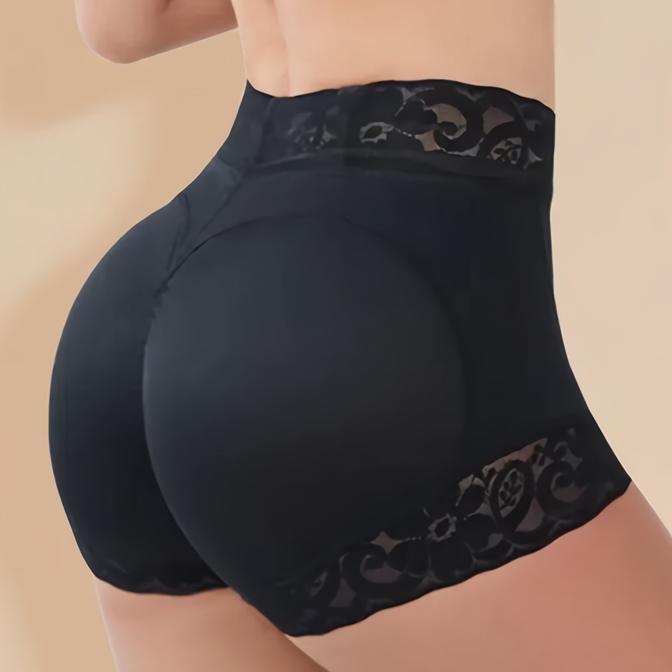 Dantel Qirralar Butt Lift Panties, Qulay va Havo O'tkazuvchi Ayollar Ichki Kiymishi