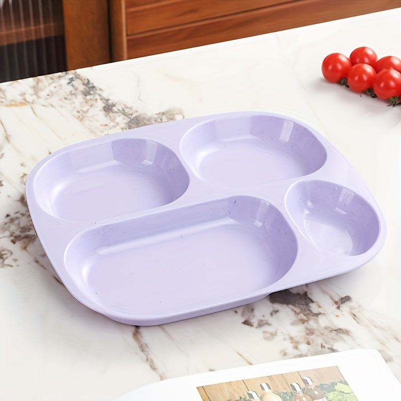 Durable and lightweight plastic dinner plates, dishwasher and microwave safe, BPA free, perfect for picnics, available in sets of 1, 4, or 5.