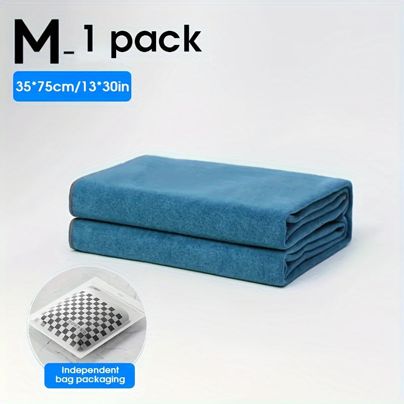 Highly absorbent microfiber towel for car washing, suitable for interiors and glass.