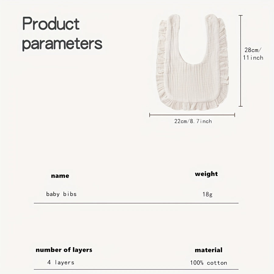 Набор из 4 впитывающих нагрудников, мягкие муслиновые нагрудники для слюнотечения и прорезывания зубов, идеально подходят в качестве подарка на Рождество, Хэллоуин, День благодарения, Новый год или День святого Валентина.
