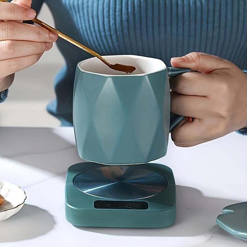 Keep your coffee hot all winter with the EOEVIR USB Powered Teapot Warmer! This ABS Electric Beverage Heating Pad is perfect for home and office use. Give it as a thoughtful gift for Christmas, Thanksgiving, Valentine's, Father's Day, or Mother's Day.