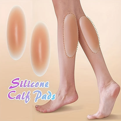 Silicone calf patches for invisible leg correction, designed for O/X-Leg shape adjustment with comfortable self-adhesive support