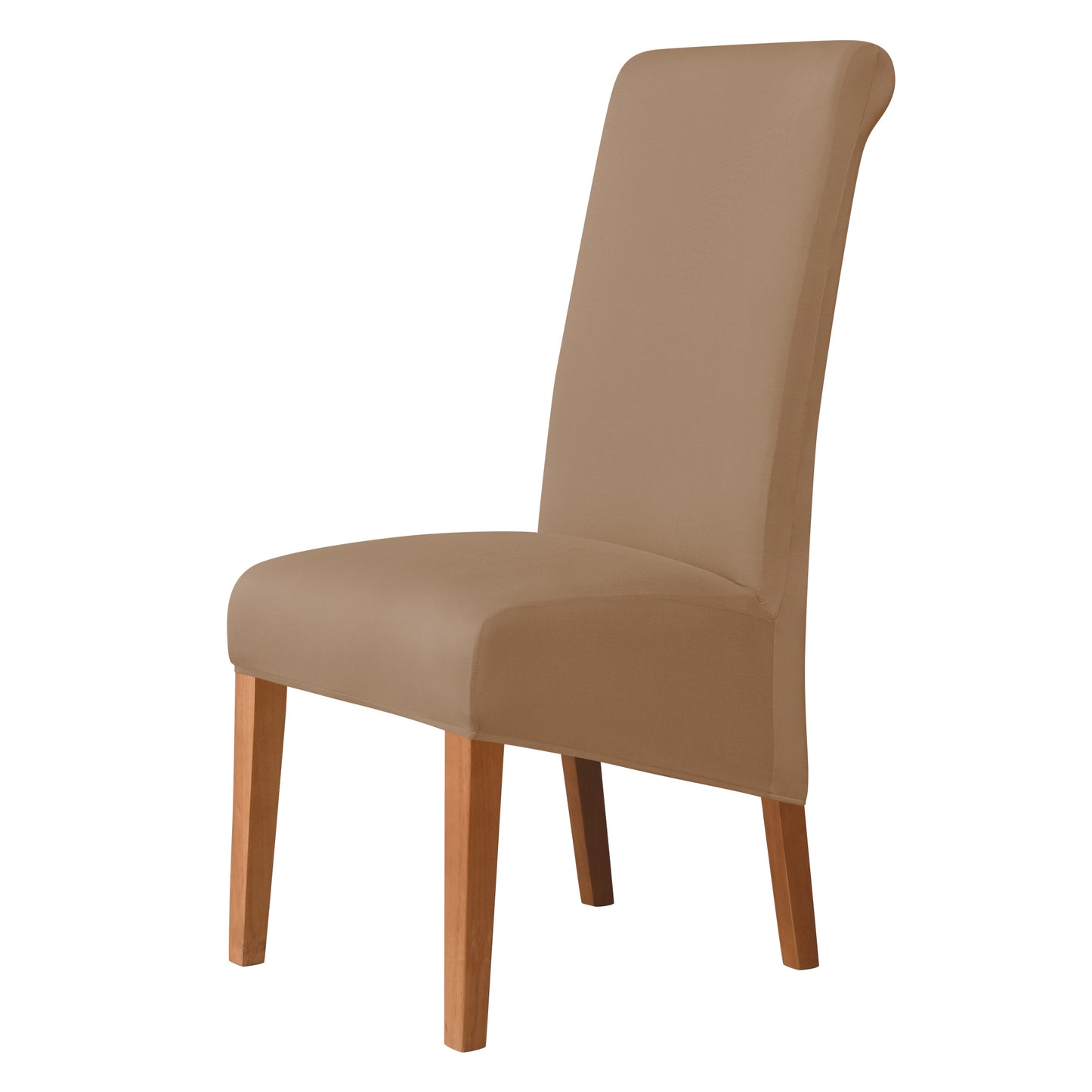 Soft, smooth elastic slipcover for large dining chairs, perfect for weddings, ceremonies, and banquets.