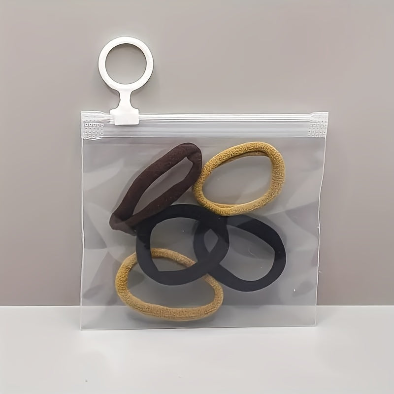 This multifunctional set includes 20 transparent pull tab zipper bags, perfect for storing data cables, powder puffs, masks, and jewelry. The portable waterproof bags feature breathable holes and are designed not to expand, making them an essential item