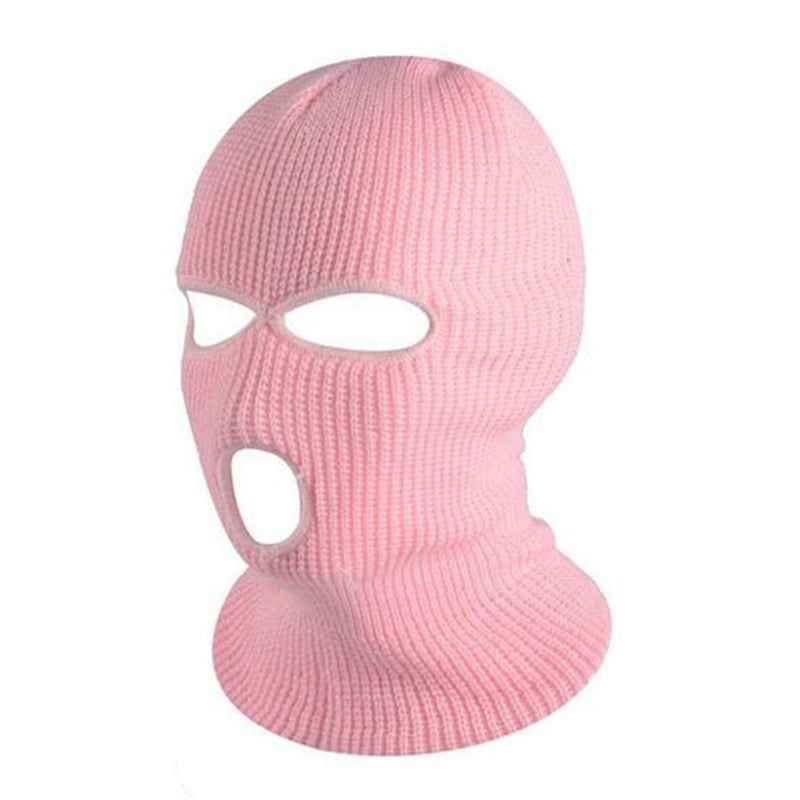 3-Hole Knitting Ski Mask for Cold Weather - Winter Head Cover to Keep You Warm and Protected While Riding