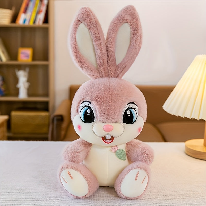 1pc Cute Bunny Plush Toy - perfect gift for Easter, friends, and family