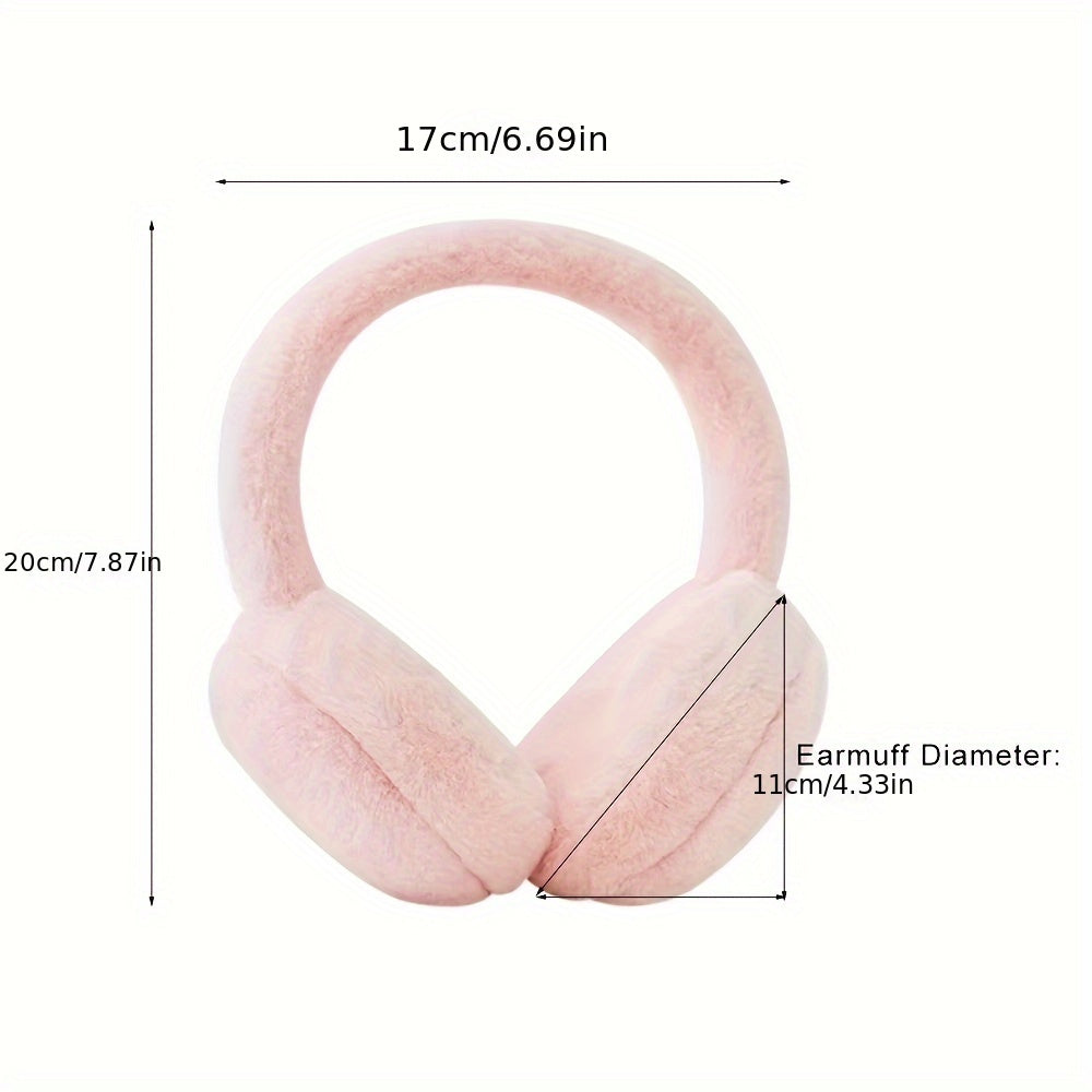 [Top Pick] Stay Warm this Winter with Cozy Plush Ear Warmers, Ideal for Cold Weather Outdoor Activities, Made with Stretchable Polyester Fabric, Hand Wash recommended, Features Ear Flaps for Extra Protection