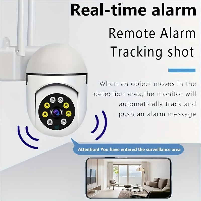 Enhance the security of your home with our advanced 5G dual-band Full HD WiFi camera. With 360° panoramic monitoring, human movement detection, real-time alarm, and remote alarm capabilities, you can rest assured knowing your property is protected. This