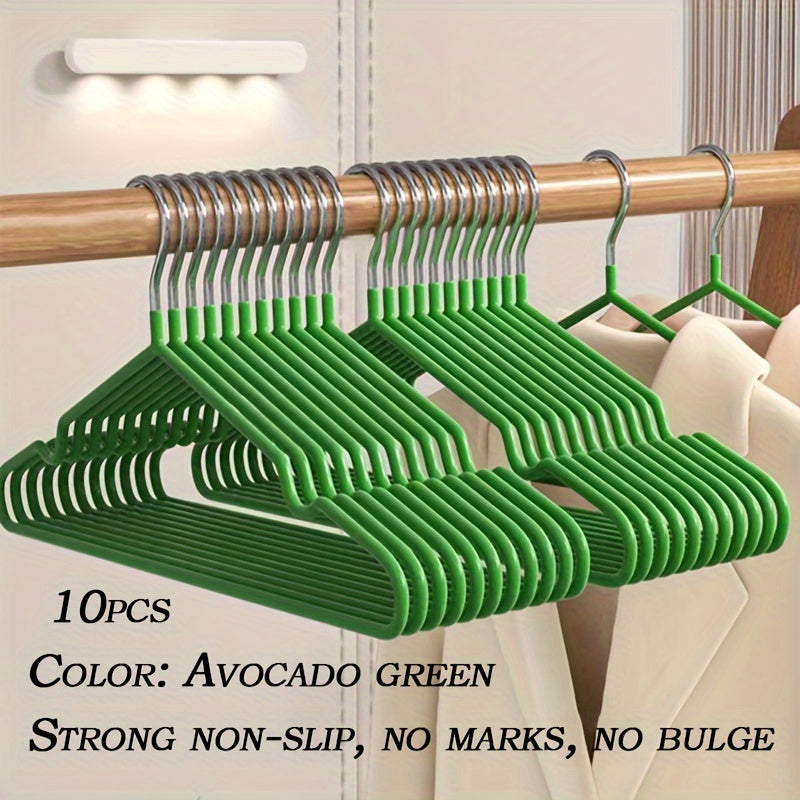 Set of 20 Clothes Hangers Featuring Non-Slip Design, Notched Racks, and Sturdy and Durable Coat Hangers. Perfect for Household Clothing Storage and Organization in the Bedroom, Closet, or Home.