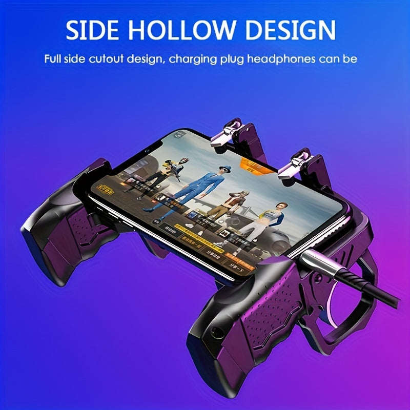 Mini L1 R1 Trigger Controller for iPhone & Android, Joystick Shooting Buttons for PUBG gaming.