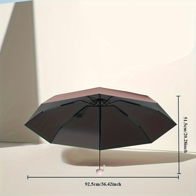 Mini capsule umbrella with UV protection coating for all weather conditions.