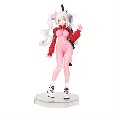 Seductive Pink Warrior Anime Figure: 18+ PVC Collectible, Ideal Gift for Otaku, Car, Home Decor, Desktop Display