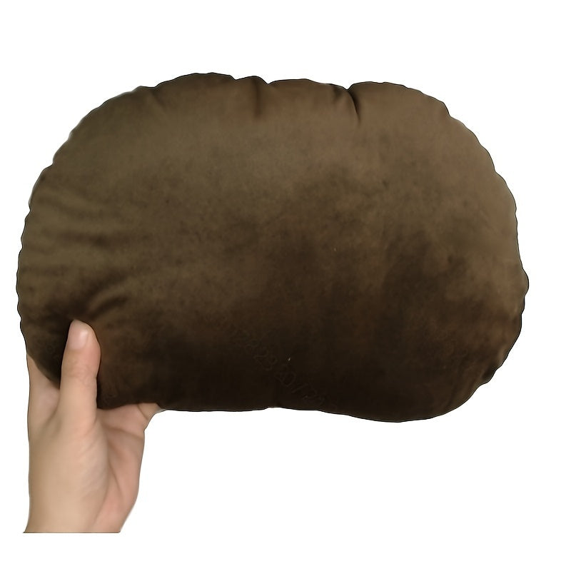 A luxurious Suede Fleece Headrest Lumbar Support Set for Car Seats - the ultimate comfort accessory for all car models.