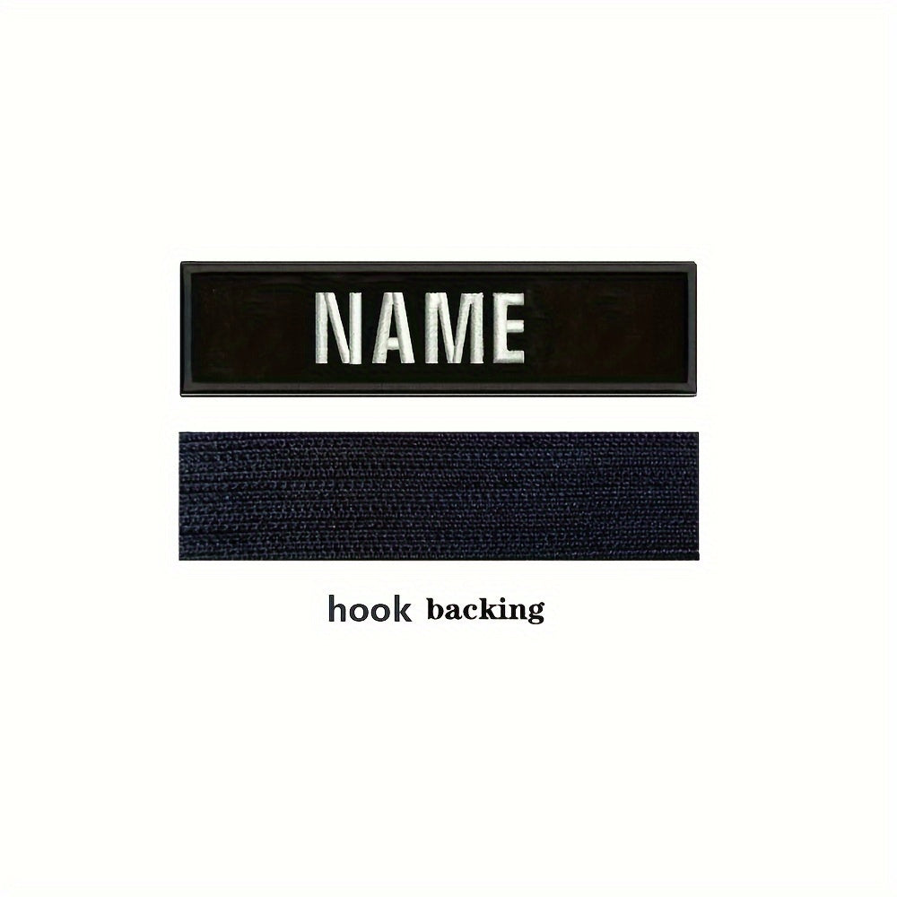 Customize your accessories with a personalized name patch! Perfect for bags, clothing, and hats.