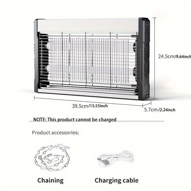 Silent and effective USB-powered mosquito killer for home and outdoor use.