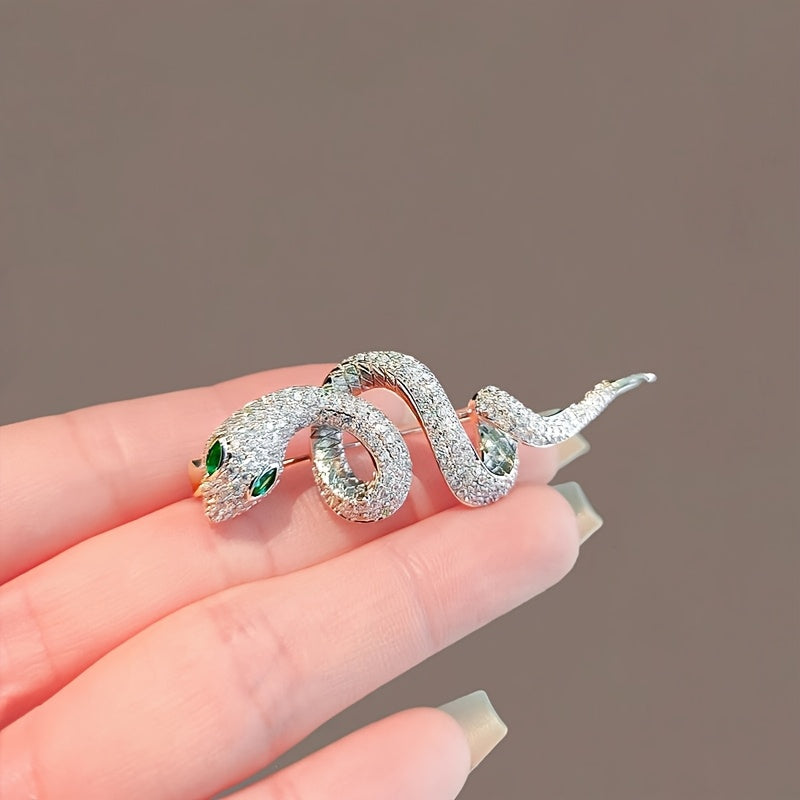 Women's Elegant and Stylish Snake Brooch: Simple, Delicate, and Unique Fashion Accessory