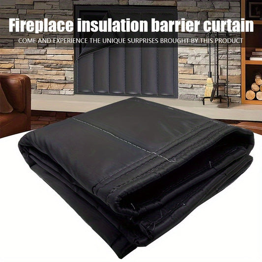 Fireplace Insulation Blanket made with Dual-Layer Oxford Cloth - Traps Warm Air Inside and Keeps Cold Air Out, Simple Installation for Improved Winter Heating Efficiency and Cozy Atmosphere - Essential for Winter Season.