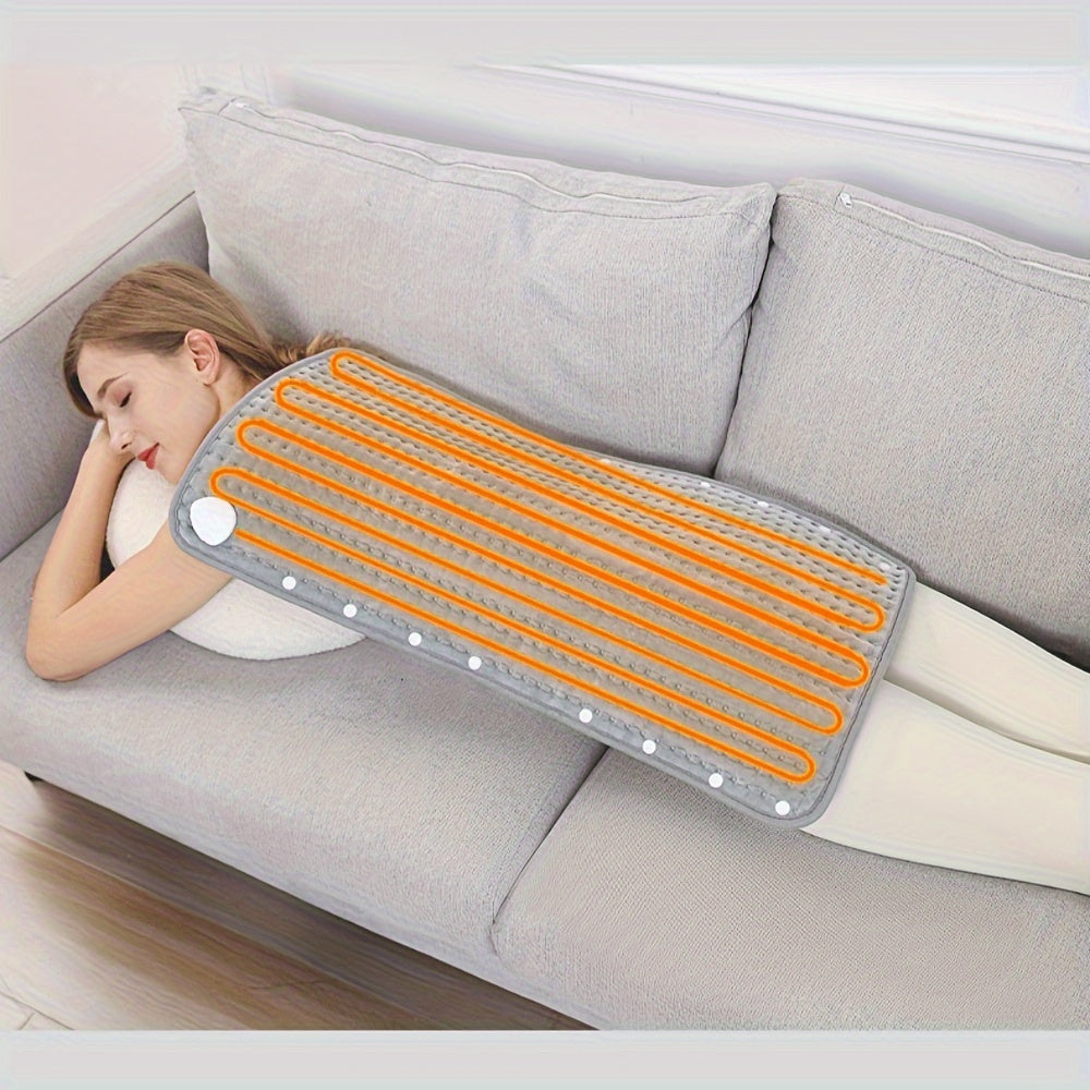 1pc Thermostatic Heating Pad with Digital Display, Overheat Protection, Polyester Fabric, Machine Washable - Ideal Gift