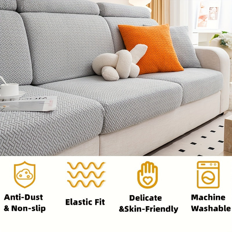 Pet-friendly sofa cover made of non-slip, stain-resistant polar fleece. Machine washable, suitable for all seasons.