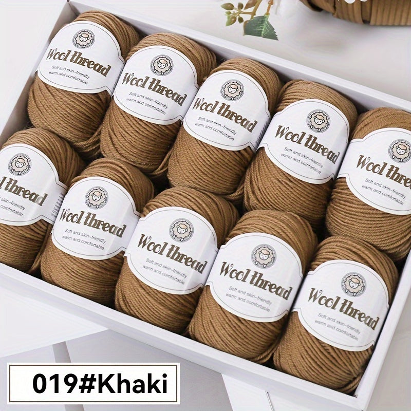 10pcs of high-quality BAYEXY Australian Wool Yarn, perfect for DIY crochet and knitting projects