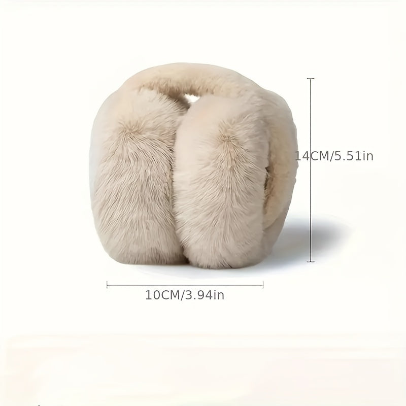 Keep warm during winter with our Winter Warmth Knit Fabric Earmuffs. These fuzzy ear warmers are made of polyester and provide foldable ear protection in a fitted style. Care for them by hand washing only to ensure their longevity throughout the winter