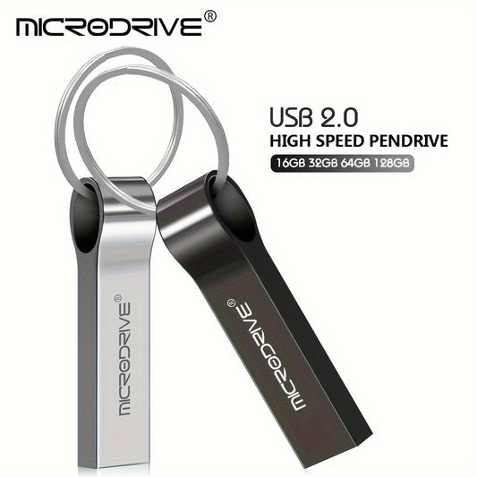 MicroDrive USB2.0 Flash Drives available in various capacities, ideal for key rings