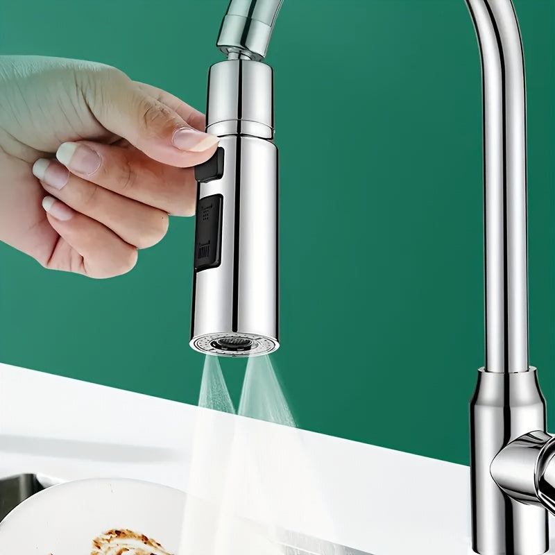 Splash-Proof Faucet Extender with Rotating Spout and Universal Connector: The Ultimate Solution for Preventing Splashing.