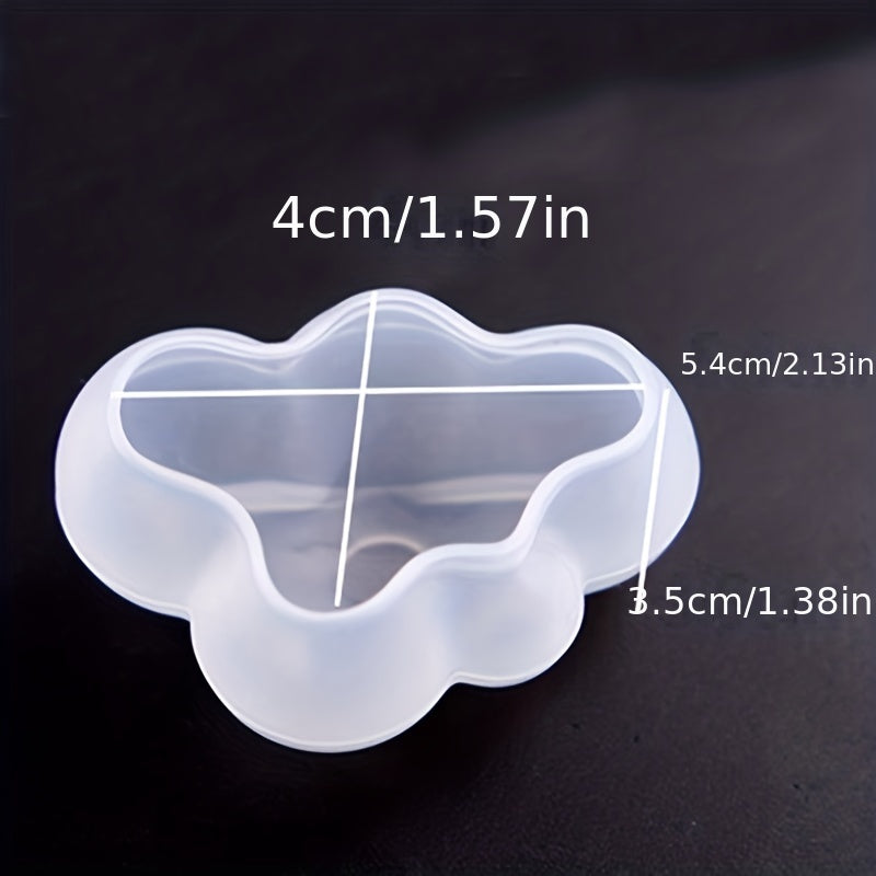 Cloud Shaped Silicone Mold Set of 3 for Making DIY Pudding, Chocolate, Crystal Candy, Desserts, Ice Cubes, Gum Paste, Cupcake Toppers, Soaps, Ice Cream, and more Baking Creations - Essential Kitchen Gadgets