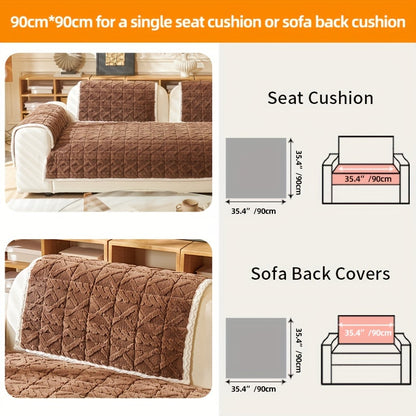 Plush, pet-friendly sofa cover for 1-4 seater sofas. Stain and slip-resistant, machine washable.