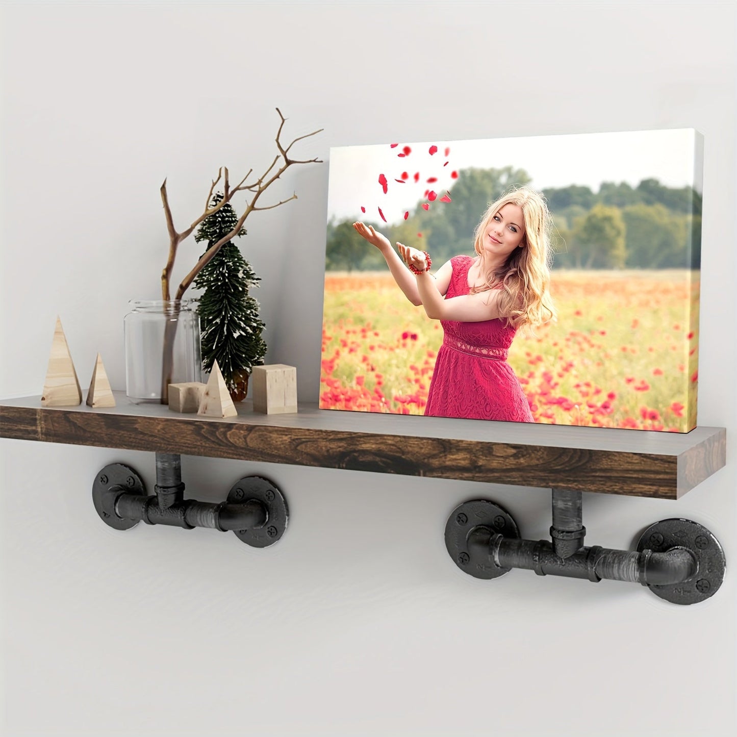 Customize your own waterproof canvas poster in a wooden frame, perfect for preserving memories and creating personalized gifts. Great for adding a personal touch to bedroom and living room decor.