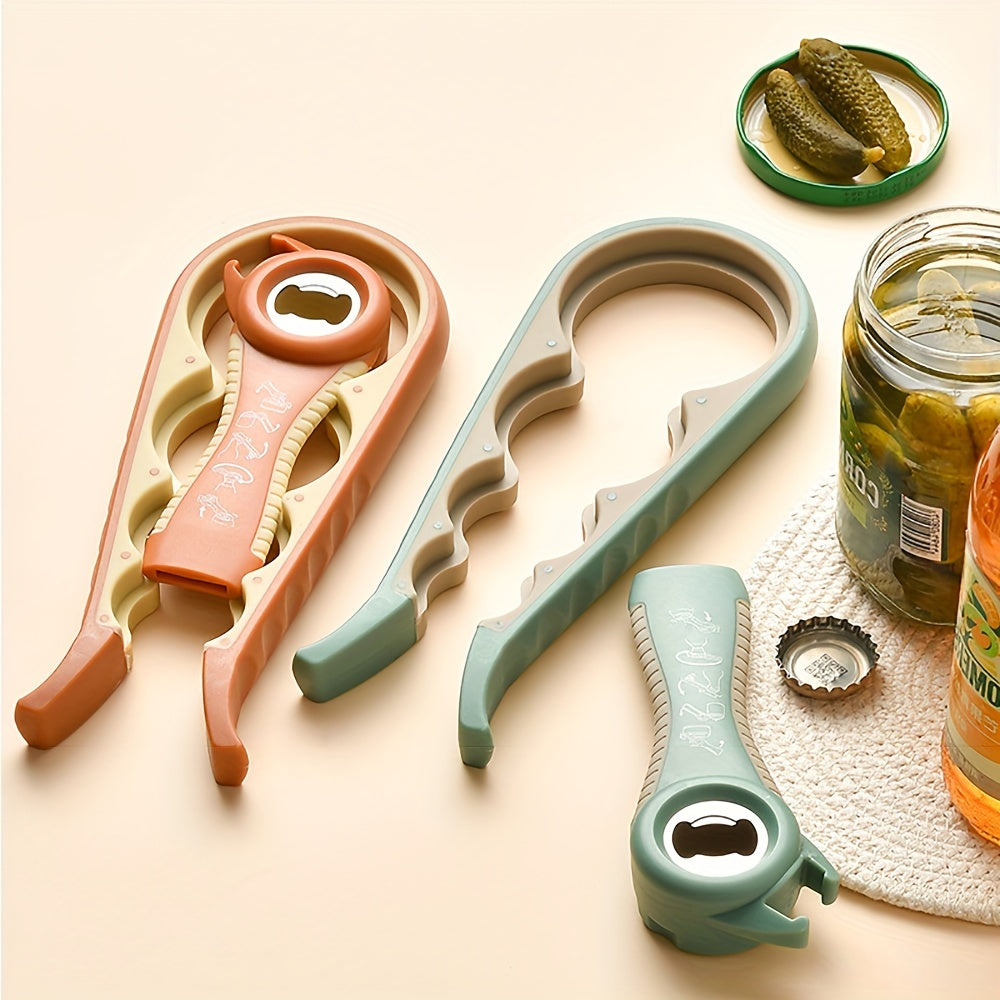 JANKNG 2-Piece Plastic Jar Opener Set - Non-slip tools for opening beverages, cans, and jars - Perfect for holidays, no power needed.