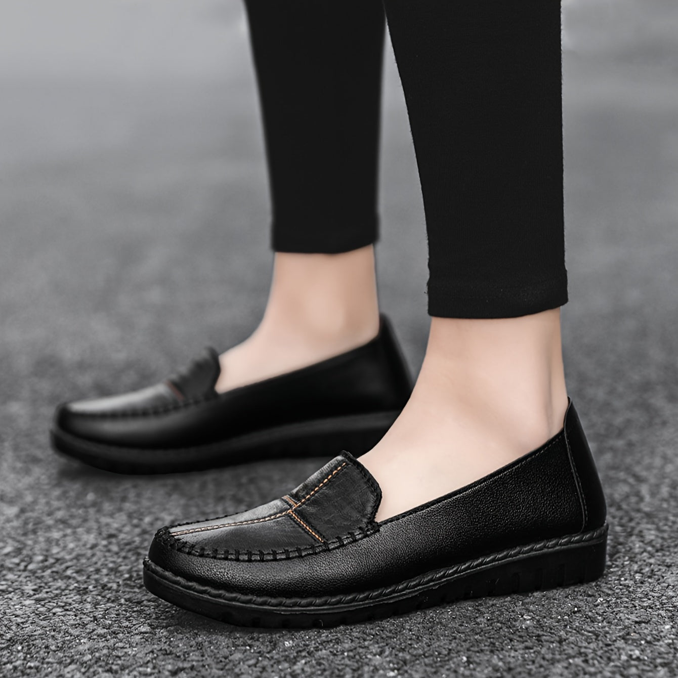 Women's trendy loafers with soft, wear-resistant sole for daily non-slip walking