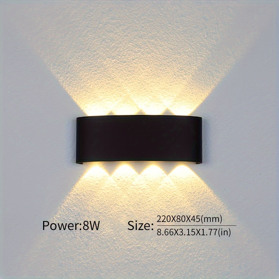 Various wall lights available in different wattages can be used for a voltage range of 85-265V.