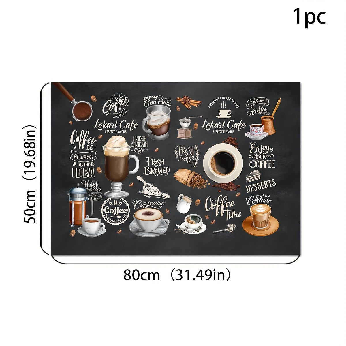 Get your hands on these vintage-inspired Retro Coffee Patterns Pads! Perfect for protecting kitchen counters, these rubber absorbent dishwashing mats also double as stylish kitchen placemats. Complete your coffee bar with these perfect accessories for