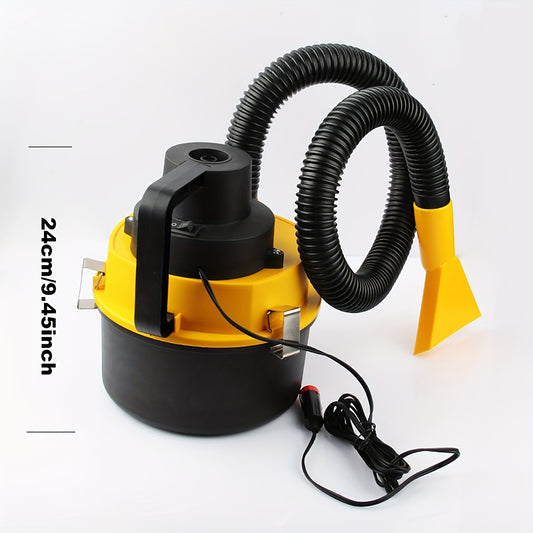 Versatile wet/dry vacuum cleaner with cloth filter, 3-5m cord, ≤36V voltage, ABS resin, blow/suction feature, flat-billed nozzle, dust box storage, 60dB quiet operation, and vehicle plug